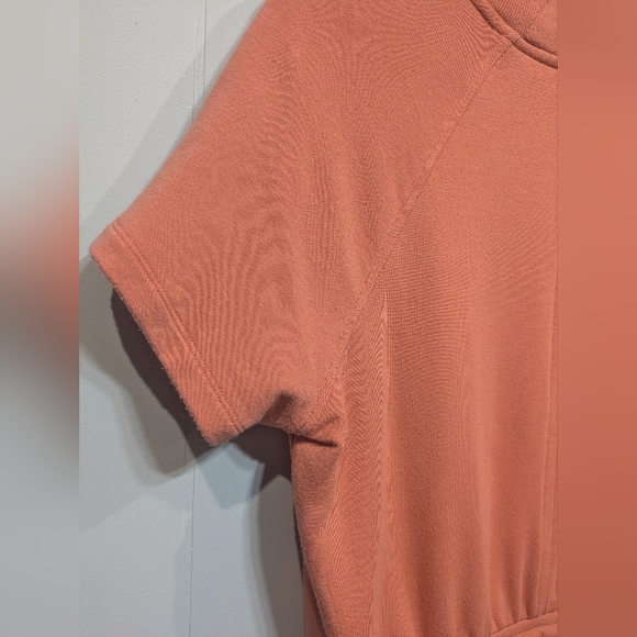 Athleta Balance Romper In Peach Orange Size Medium Soft Lightweight - Picture 6 of 8